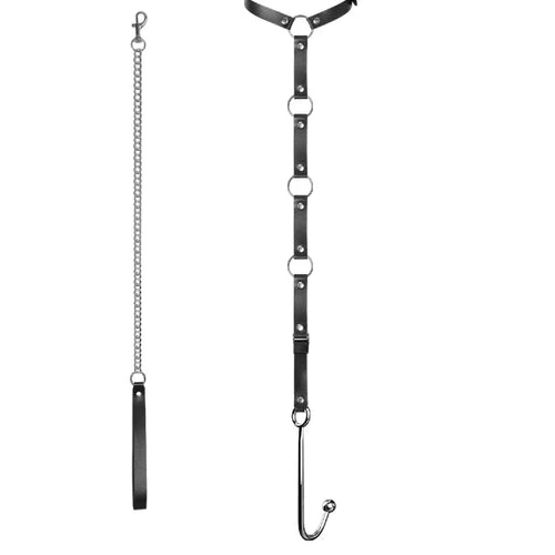 Hook Leash EverydayUse with Anal Collar 5853 and Kinky 0711